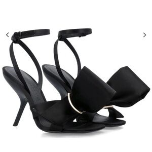 Salvatore Ferragamo
Salvatore Ferragamo Asymmetric-Bow Ankle Strap Satin Sandals